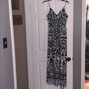 Animal print maxi dress